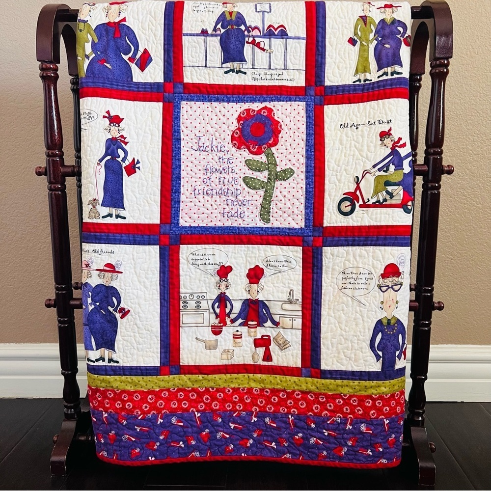 40”x40” Handmade Decorative Wall Hanging Cotton Quilt, Heirloom Piece.